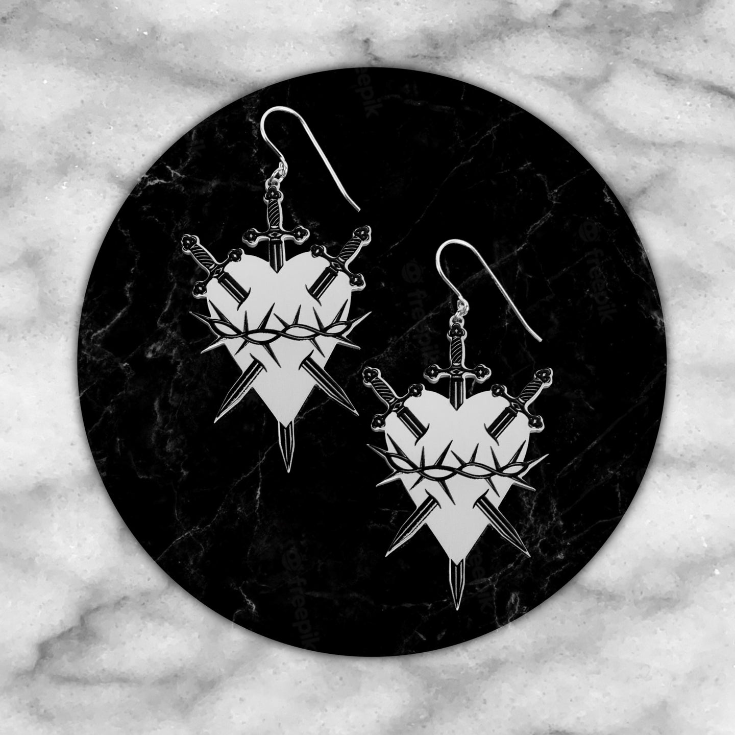 Contemptum - Earrings (2D) - While Odin Sleeps